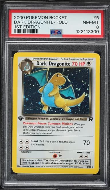 Dark Dragonite 1st Edition Holo