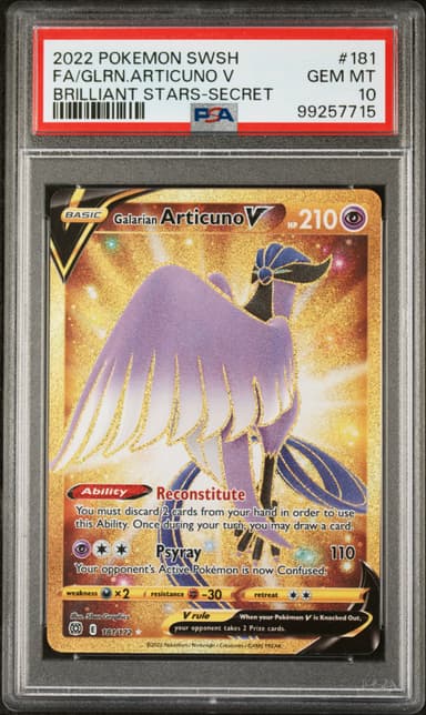 Galarian Articuno V Full Art
