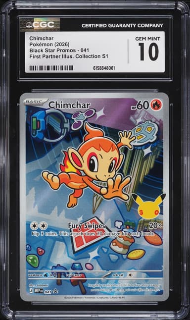 First Partner Illustration Chimchar Full Art